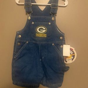 24m Vintage NFL Green Bay Packers overalls